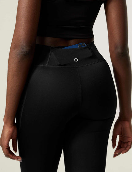 Goodmove Go Train High Waisted Cropped Gym Leggings - Blackimage3- The Sports Edit
