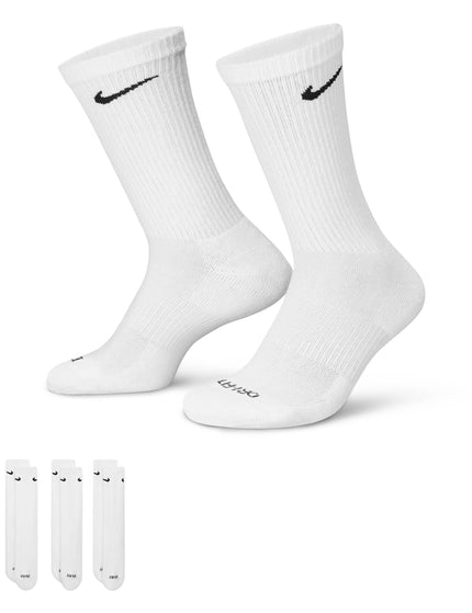 Nike Everyday Plus Cushioned Socks (3 Pairs) - Whiteimage4- The Sports Edit