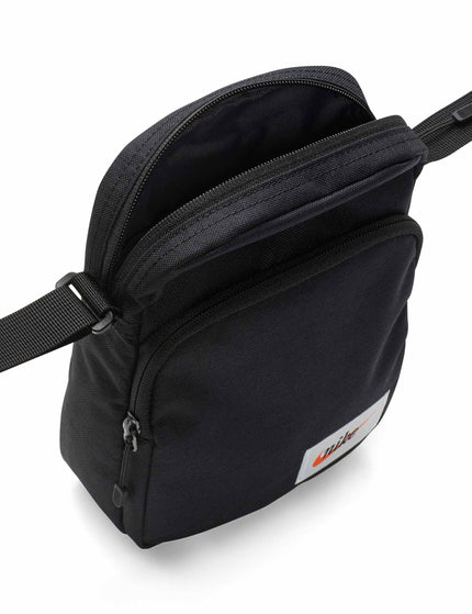 Nike Heritage Small Items Bag (4L) - Black/Orange Blazeimage4- The Sports Edit