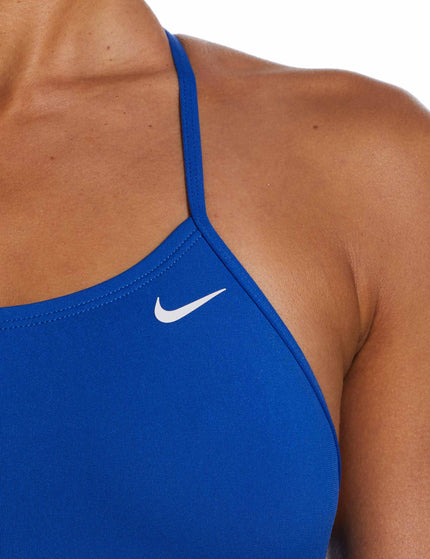 Nike Lace-Up Tie-Back 1-Piece Swimsuit - Game Royalimage3- The Sports Edit