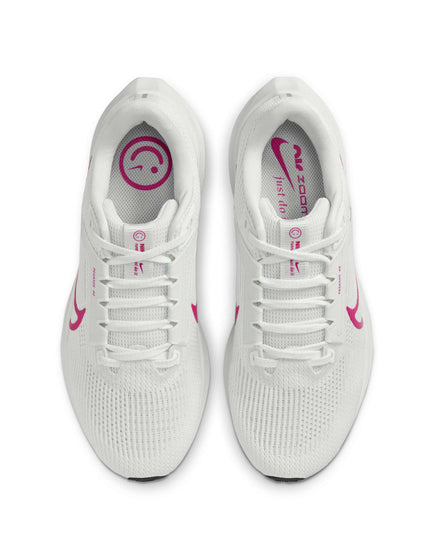 Nike Pegasus 40 Shoes - Summit White/Fireberry/Metallic Summit Whiteimage5- The Sports Edit