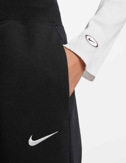 Nike Sportswear Phoenix Fleece Tracksuit Bottoms - Black/Whiteimage4- The Sports Edit