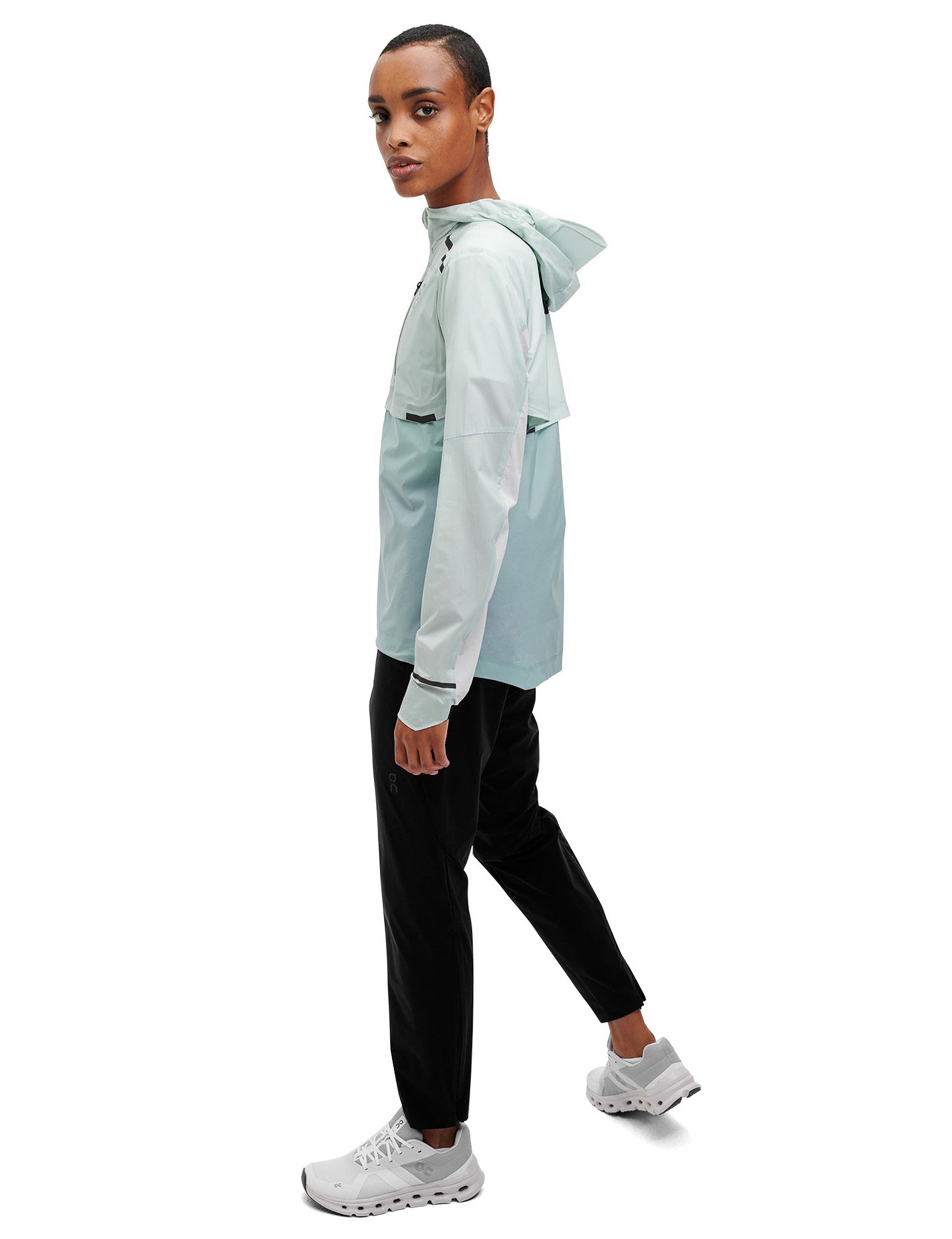 On Running Weather Jacket - Surf/Seaimage7- The Sports Edit