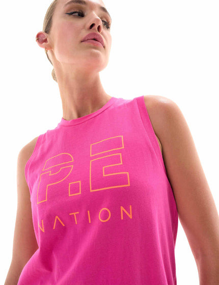 PE Nation Shuffle Tank - Pink Gloimage4- The Sports Edit