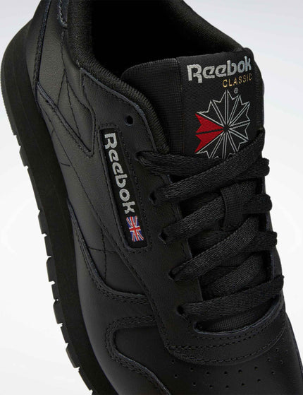 Reebok Classic Leather Shoes - Core Black/Pure Grey 5image6- The Sports Edit