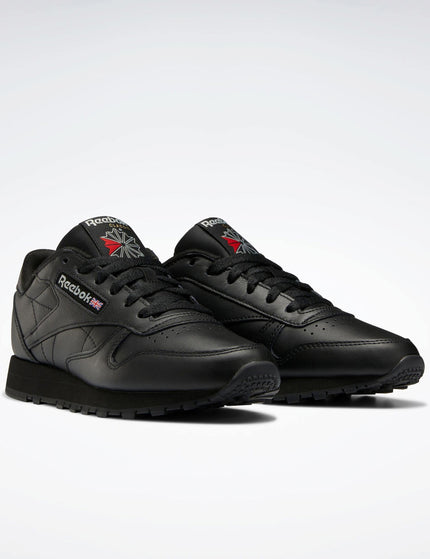 Reebok Classic Leather Shoes - Core Black/Pure Grey 5image3- The Sports Edit