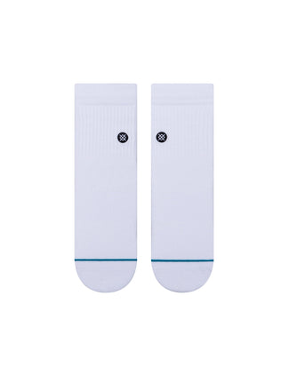 Icon Quarter Sock - White