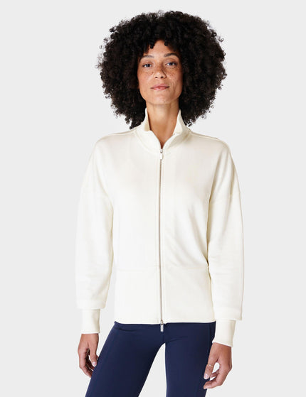 Sweaty Betty After Class Zip Up - Lily Whiteimage3- The Sports Edit