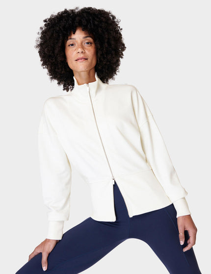 Sweaty Betty After Class Zip Up - Lily Whiteimage1- The Sports Edit