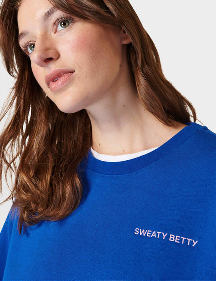 Sweaty Betty Elevated Sweatshirt - Lightning Blueimage3- The Sports Edit