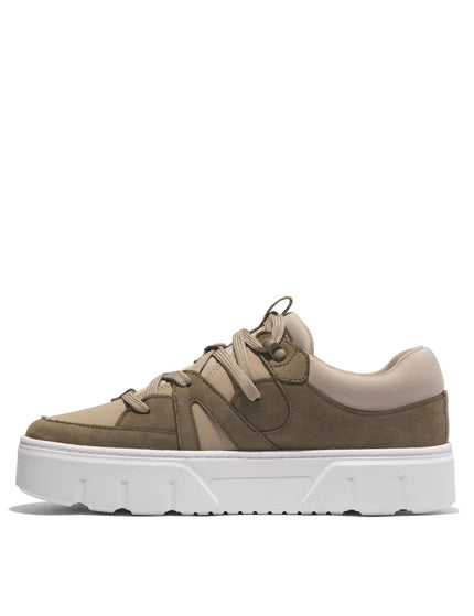 Timberland Laurel Court Lace-Up Low Trainer - Oliveimage2- The Sports Edit