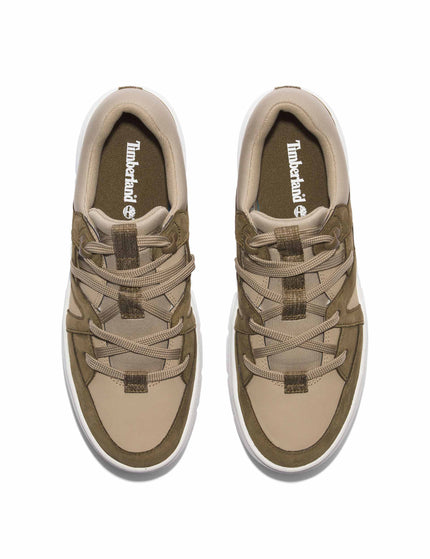 Timberland Laurel Court Lace-Up Low Trainer - Oliveimage3- The Sports Edit