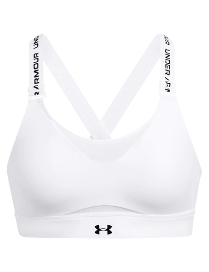 Under Armour Infinity 2.0 High Sports Bra - Whiteimage4- The Sports Edit